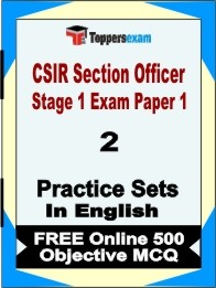 CSIR Section Officer Stage 1 Exam Paper 1 Exam Practice Set Book in English