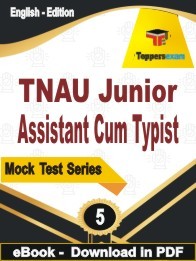 TNAU Junior Assistant Cum Typist PDF Book In English