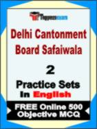 Delhi Cantonment Board Safaiwala Test Book in English - Question Paper / Practice Set