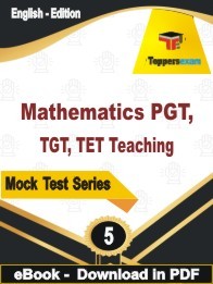 Mathematics PGT, TGT, TET Teaching PDF Book In English