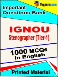 IGNOU Stenographer (Tier-1) Exam Objective MCQ Book in English