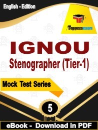 IGNOU Stenographer (Tier-1) PDF Book In English