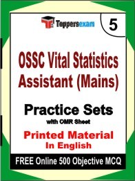 OSSC Vital Statistics Assistant (Mains)  Exam Practice Set Book in English