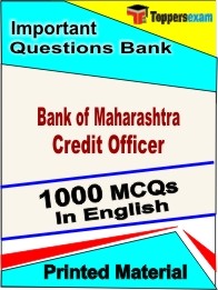 Bank of Maharashtra Credit Officer Exam Objective MCQ Book in English