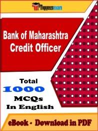 Bank of Maharashtra Credit Officer PDF Book In English