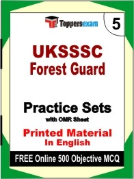 UKSSSC Forest Guard Exam Practice Set Book in English
