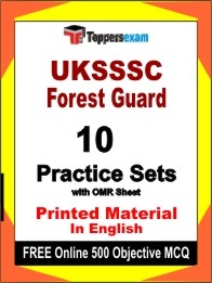 UKSSSC Forest Guard Exam Practice Set Book in English