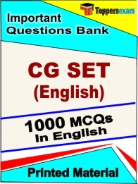 CG SET (English) Exam Objective MCQ Book in English