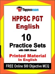 HPPSC PGT English Exam Practice Set Book in English