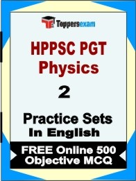 HPPSC PGT Physics Exam Practice Set Book in English
