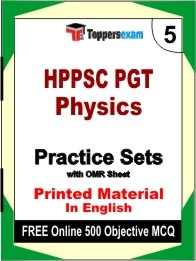HPPSC PGT Physics Exam Practice Set Book in English