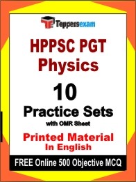 HPPSC PGT Physics Exam Practice Set Book in English