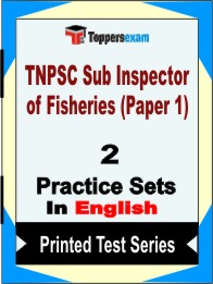 TNPSC Sub Inspector of Fisheries (Paper 1) Book in English - Question Paper / Practice Set