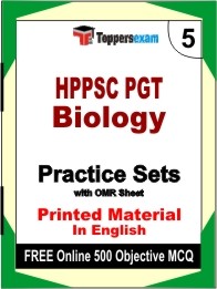 HPPSC PGT Biology Exam Practice Set Book in English