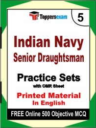 Indian Navy Senior Draughtsman  Exam Practice Set Book in English