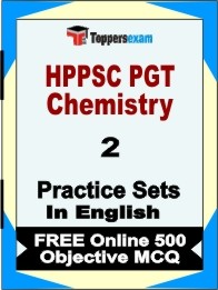 HPPSC PGT Chemistry Exam Practice Set Book in English