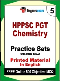 HPPSC PGT Chemistry Exam Practice Set Book in English