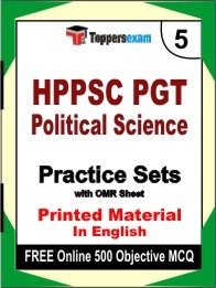 HPPSC PGT Political Science Exam Practice Set Book in English