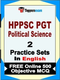 HPPSC PGT Political Science Exam Practice Set Book in English
