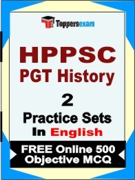HPPSC PGT History  Exam Practice Set Book in English