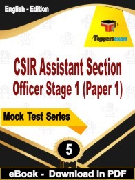 CSIR Assistant Section Officer Stage 1 Paper 1 PDF Book In English