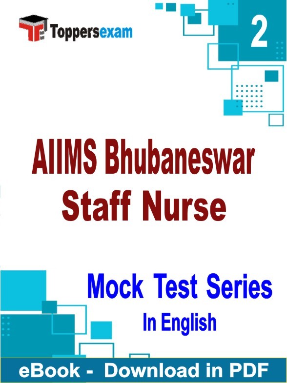 AIIMS Bhubaneswar Staff Nurse PDF Book In English