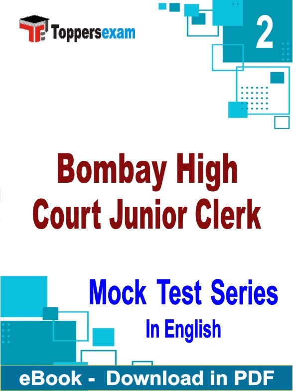 Bombay High Court Junior Clerk PDF Book In English