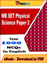 WB SET Physical Science Paper 2 PDF Book In English
