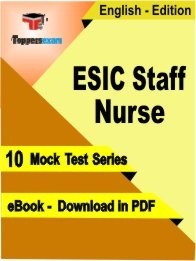ESIC Staff Nurse PDF Book In English