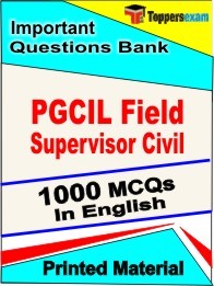 PGCIL Field Supervisor Civil  Exam Objective MCQ Book in English