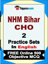 NHM Bihar CHO  Exam Practice Set Book in English