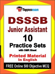 DSSSB Junior Assistant Exam Practice Set Book in English
