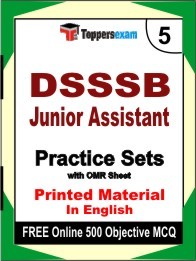 DSSSB Junior Assistant Exam Practice Set Book in English