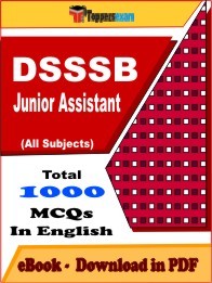 DSSSB Junior Assistant PDF Book In English