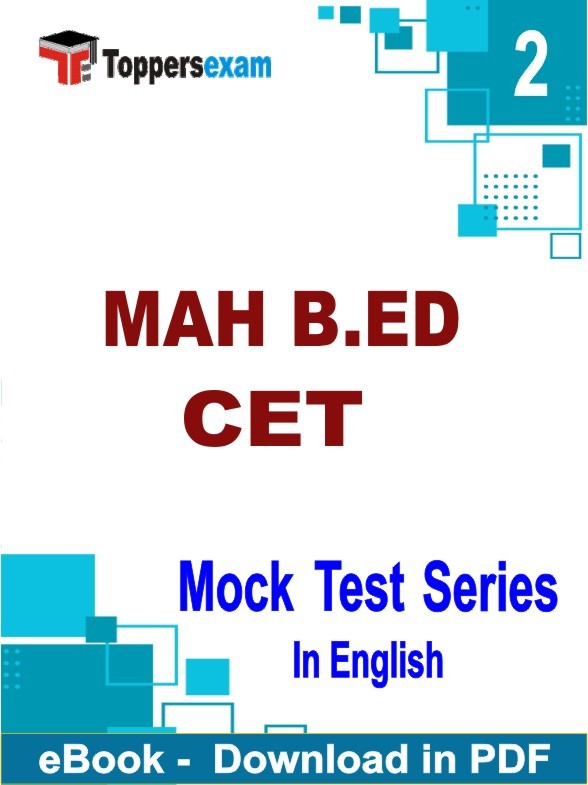 MAH B.ED CET PDF Book In English