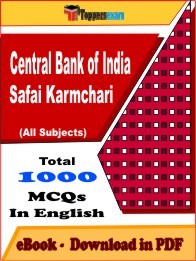 Central Bank of India Safai Karmchari PDF Book In English