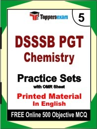 DSSSB PGT Chemistry  Exam Practice Set Book in English