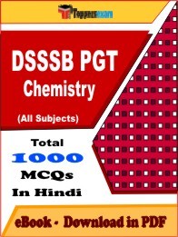 DSSSB PGT Chemistry PDF Book In Hindi