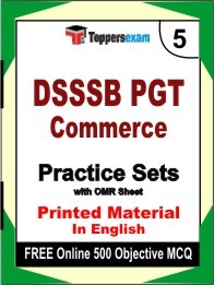 DSSSB PGT Commerce Exam Practice Set Book in English