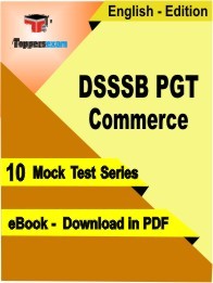 DSSSB PGT Commerce PDF Book In English