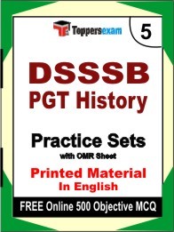 DSSSB PGT History  Exam Practice Set Book in English