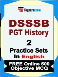DSSSB PGT History  Exam Practice Set Book in English