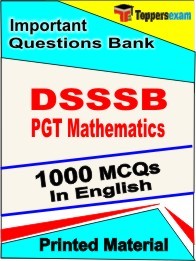 DSSSB PGT Mathematics Exam Objective MCQ Book in English