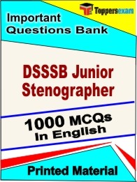 DSSSB Junior Stenographer  Book in English - Objective MCQ