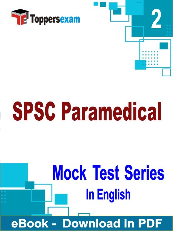 SPSC Paramedical PDF Book In English - Question Paper