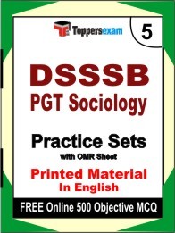 DSSSB PGT Sociology Book in English - Mock Test / Practice Set