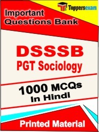 DSSSB PGT Sociology Book in Hindi - Objective MCQ