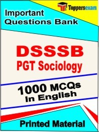 DSSSB PGT Sociology Book in English - Objective MCQ