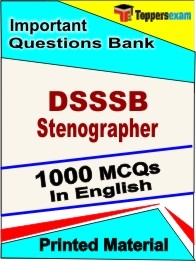 DSSSB Stenographer Book in English - Objective MCQ
