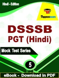 DSSSB PGT Hindi PDF Book In Hindi - Practice Set